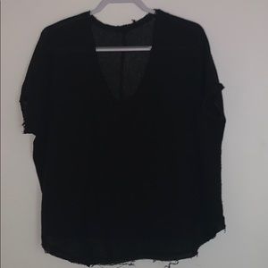 Black flowy shirt